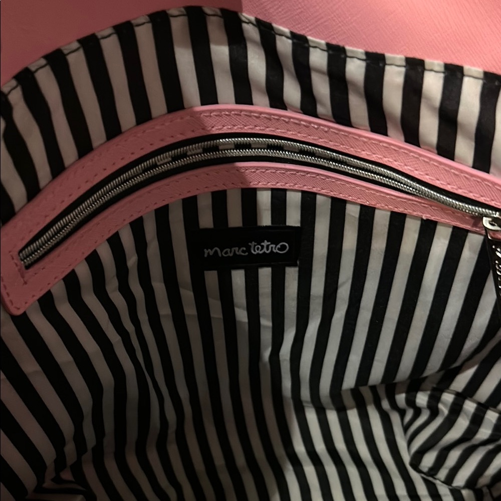 Marc Tetro Pink Tote Bag with Dog Print - Picture 10 of 12